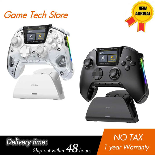 Wireless Gaming Controller Mamba One V2 for iOS/Android/Switch/PC  Hall Effect Stick RGB Light 1800mAh with Charging Dock